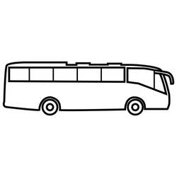 Disegno da colorare: Autobus / Pullman (Trasporto) #135427 - Pagine da Colorare Stampabili Gratuite