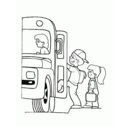 Disegno da colorare: Autobus / Pullman (Trasporto) #135429 - Pagine da Colorare Stampabili Gratuite