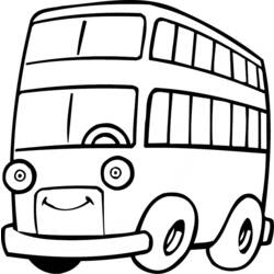 Disegno da colorare: Autobus / Pullman (Trasporto) #135430 - Pagine da Colorare Stampabili Gratuite