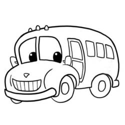 Disegno da colorare: Autobus / Pullman (Trasporto) #135444 - Pagine da Colorare Stampabili Gratuite