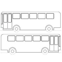 Disegno da colorare: Autobus / Pullman (Trasporto) #135451 - Pagine da Colorare Stampabili Gratuite