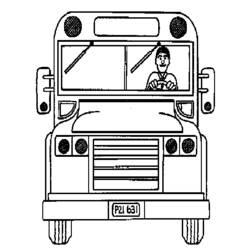 Disegno da colorare: Autobus / Pullman (Trasporto) #135458 - Pagine da Colorare Stampabili Gratuite