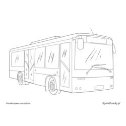 Disegno da colorare: Autobus / Pullman (Trasporto) #135461 - Pagine da Colorare Stampabili Gratuite