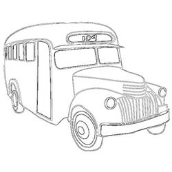 Disegno da colorare: Autobus / Pullman (Trasporto) #135462 - Pagine da Colorare Stampabili Gratuite