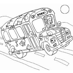 Disegno da colorare: Autobus / Pullman (Trasporto) #135490 - Pagine da Colorare Stampabili Gratuite