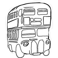 Disegno da colorare: Autobus / Pullman (Trasporto) #135494 - Pagine da Colorare Stampabili Gratuite