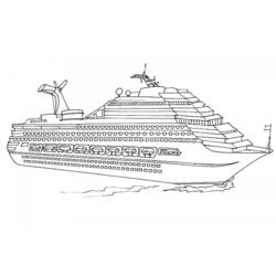 Disegno da colorare: Barca / Nave (Trasporto) #137444 - Pagine da Colorare Stampabili Gratuite