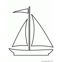 Disegno da colorare: Barca / Nave (Trasporto) #137452 - Pagine da Colorare Stampabili Gratuite