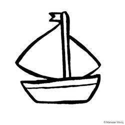 Disegno da colorare: Barca / Nave (Trasporto) #137458 - Pagine da Colorare Stampabili Gratuite