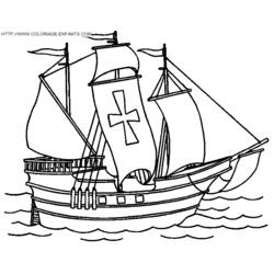 Disegno da colorare: Barca / Nave (Trasporto) #137476 - Pagine da Colorare Stampabili Gratuite