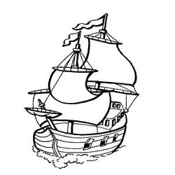 Disegno da colorare: Barca / Nave (Trasporto) #137478 - Pagine da Colorare Stampabili Gratuite