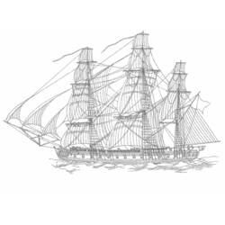 Disegno da colorare: Barca / Nave (Trasporto) #137481 - Pagine da Colorare Stampabili Gratuite