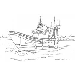 Disegno da colorare: Barca / Nave (Trasporto) #137483 - Pagine da Colorare Stampabili Gratuite