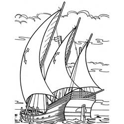 Disegno da colorare: Barca / Nave (Trasporto) #137485 - Pagine da Colorare Stampabili Gratuite