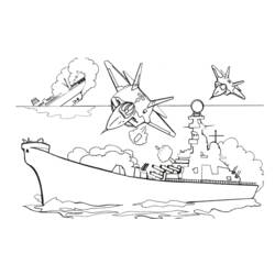 Disegno da colorare: Barca / Nave (Trasporto) #137492 - Pagine da Colorare Stampabili Gratuite