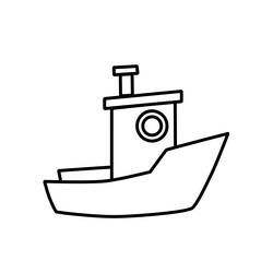 Disegno da colorare: Barca / Nave (Trasporto) #137494 - Pagine da Colorare Stampabili Gratuite