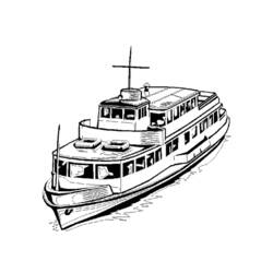 Disegno da colorare: Barca / Nave (Trasporto) #137519 - Pagine da Colorare Stampabili Gratuite