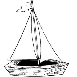 Disegno da colorare: Barca / Nave (Trasporto) #137547 - Pagine da Colorare Stampabili Gratuite