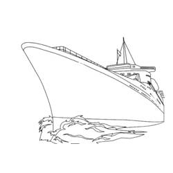Disegno da colorare: Barca / Nave (Trasporto) #137559 - Pagine da Colorare Stampabili Gratuite