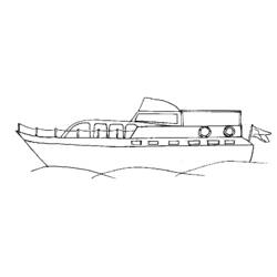 Disegno da colorare: Barca / Nave (Trasporto) #137572 - Pagine da Colorare Stampabili Gratuite