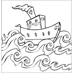 Disegno da colorare: Barca / Nave (Trasporto) #137595 - Pagine da Colorare Stampabili Gratuite
