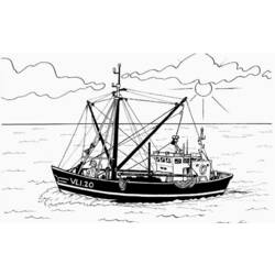 Disegno da colorare: Barca / Nave (Trasporto) #137622 - Pagine da Colorare Stampabili Gratuite