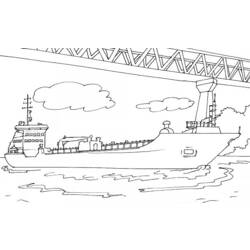 Disegno da colorare: Barca / Nave (Trasporto) #137649 - Pagine da Colorare Stampabili Gratuite
