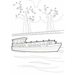 Disegno da colorare: Barca / Nave (Trasporto) #137652 - Pagine da Colorare Stampabili Gratuite