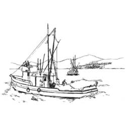 Disegno da colorare: Barca / Nave (Trasporto) #137669 - Pagine da Colorare Stampabili Gratuite