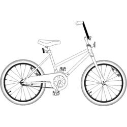 Disegno da colorare: Bicicletta / Bicicletta (Trasporto) #136971 - Pagine da Colorare Stampabili Gratuite