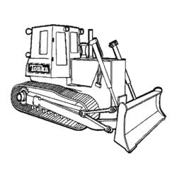 Disegno da colorare: Bulldozer / escavatore meccanico (Trasporto) #141680 - Pagine da Colorare Stampabili Gratuite