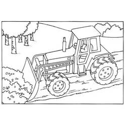 Disegno da colorare: Bulldozer / escavatore meccanico (Trasporto) #141681 - Pagine da Colorare Stampabili Gratuite