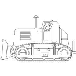 Disegno da colorare: Bulldozer / escavatore meccanico (Trasporto) #141696 - Pagine da Colorare Stampabili Gratuite