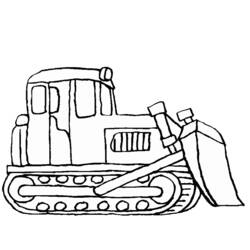Disegno da colorare: Bulldozer / escavatore meccanico (Trasporto) #141698 - Pagine da Colorare Stampabili Gratuite