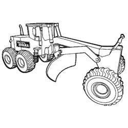 Disegno da colorare: Bulldozer / escavatore meccanico (Trasporto) #141702 - Pagine da Colorare Stampabili Gratuite