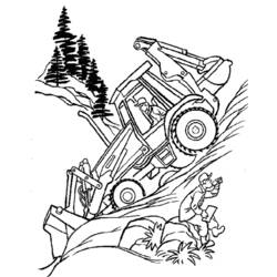Disegno da colorare: Bulldozer / escavatore meccanico (Trasporto) #141712 - Pagine da Colorare Stampabili Gratuite