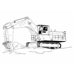 Disegno da colorare: Bulldozer / escavatore meccanico (Trasporto) #141766 - Pagine da Colorare Stampabili Gratuite