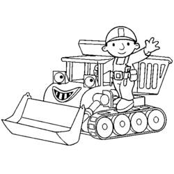 Disegno da colorare: Bulldozer / escavatore meccanico (Trasporto) #141767 - Pagine da Colorare Stampabili Gratuite