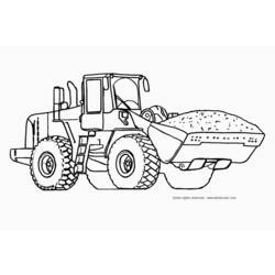 Disegno da colorare: Bulldozer / escavatore meccanico (Trasporto) #141774 - Pagine da Colorare Stampabili Gratuite