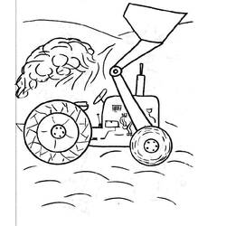 Disegno da colorare: Bulldozer / escavatore meccanico (Trasporto) #141775 - Pagine da Colorare Stampabili Gratuite