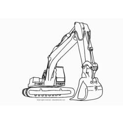 Disegno da colorare: Bulldozer / escavatore meccanico (Trasporto) #141777 - Pagine da Colorare Stampabili Gratuite
