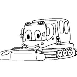 Disegno da colorare: Bulldozer / escavatore meccanico (Trasporto) #141778 - Pagine da Colorare Stampabili Gratuite