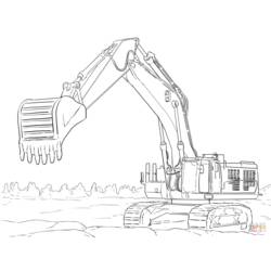 Disegno da colorare: Bulldozer / escavatore meccanico (Trasporto) #141779 - Pagine da Colorare Stampabili Gratuite