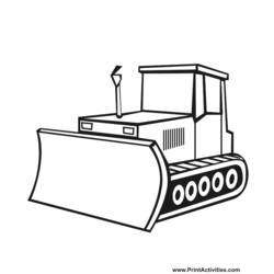 Disegno da colorare: Bulldozer / escavatore meccanico (Trasporto) #141781 - Pagine da Colorare Stampabili Gratuite