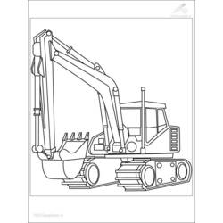 Disegno da colorare: Bulldozer / escavatore meccanico (Trasporto) #141782 - Pagine da Colorare Stampabili Gratuite