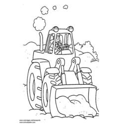 Disegno da colorare: Bulldozer / escavatore meccanico (Trasporto) #141796 - Pagine da Colorare Stampabili Gratuite