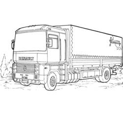 Disegno da colorare: Camion (Trasporto) #135529 - Pagine da Colorare Stampabili Gratuite