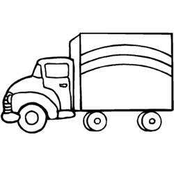 Disegno da colorare: Camion (Trasporto) #135531 - Pagine da Colorare Stampabili Gratuite