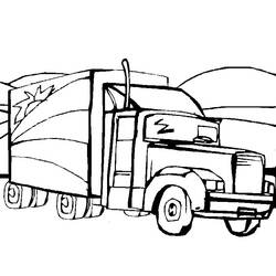 Disegno da colorare: Camion (Trasporto) #135548 - Pagine da Colorare Stampabili Gratuite