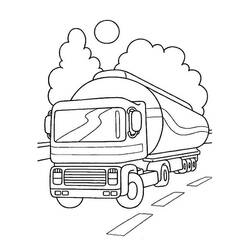 Disegno da colorare: Camion (Trasporto) #135573 - Pagine da Colorare Stampabili Gratuite